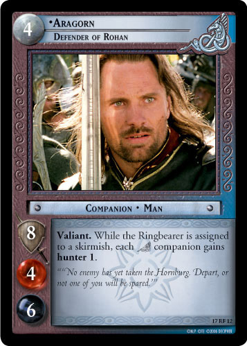 FOIL 17RF12 - Aragorn, Defender of Rohan (F)