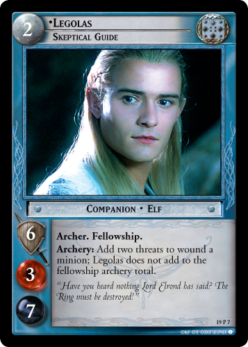 (image for) 19P7 - Legolas, Skeptical Guide