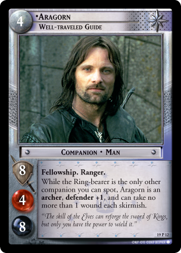 19P12 - Aragorn, Well-traveled Guide - Click Image to Close