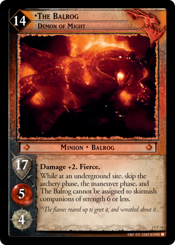 19P18 - The Balrog, Demon of Might - Click Image to Close