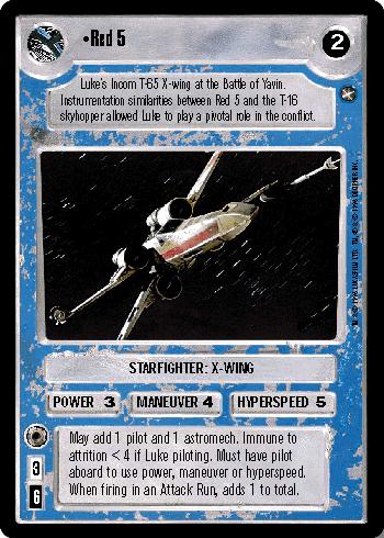 [Poor Condition] Red 5 - Click Image to Close