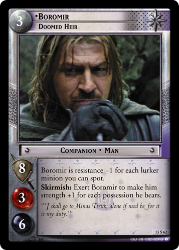 13S62 - Boromir, Doomed Heir - Click Image to Close