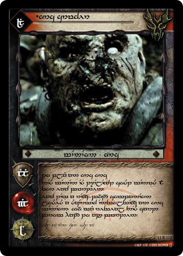 13R112T - Orc Crusher (Tengwar) - Click Image to Close