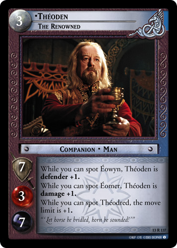 13R137 - Theoden, The Renowned - Click Image to Close