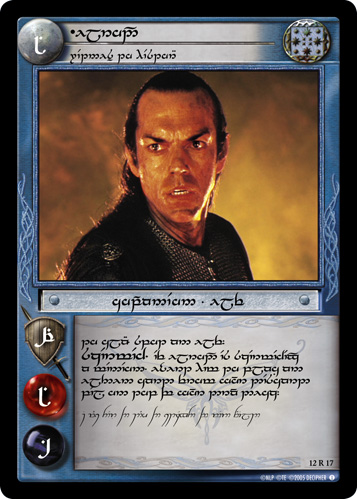 12R17T - Elrond, Witness to History (Tengwar) - Click Image to Close