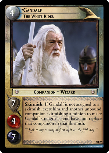 12R27 - Gandalf, The White Rider - Click Image to Close