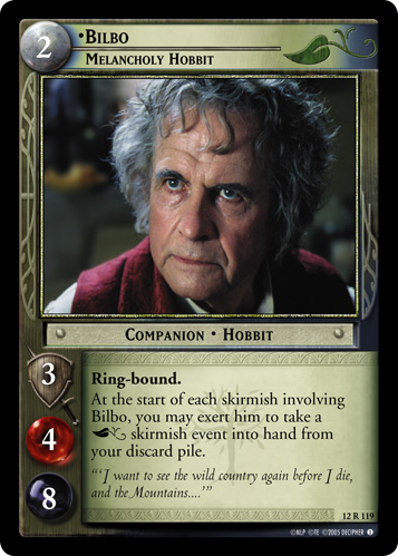 12R119 - Bilbo, Melancholy Hobbit - Click Image to Close