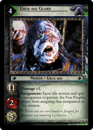 [Poor Condition] 12R156 - Uruk-hai Guard - Click Image to Close