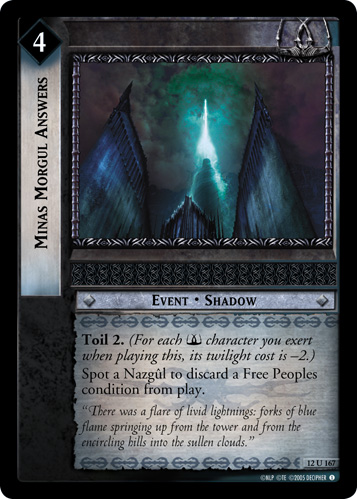 12U167 - Minas Morgul Answers - Click Image to Close