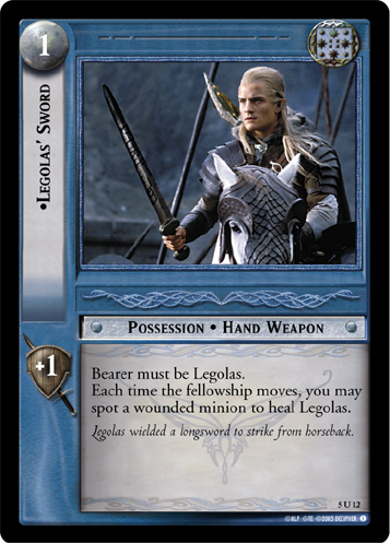 FOIL 5U12 - Legolas' Sword - Click Image to Close