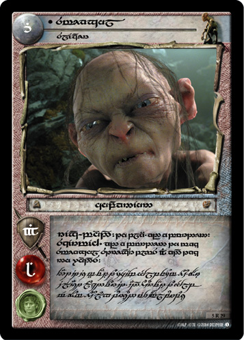 5R029T - Smeagol, Slinker (Tengwar) - Click Image to Close