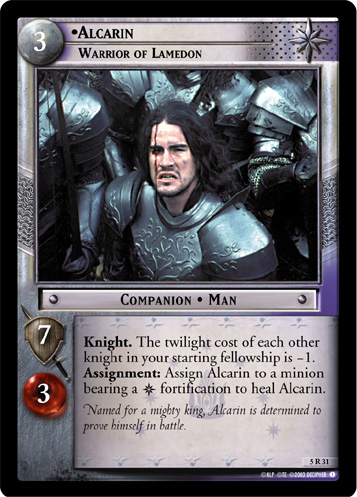 [Poor Condition] 5R31 - Alcarin, Warrior of Lamedon - Click Image to Close