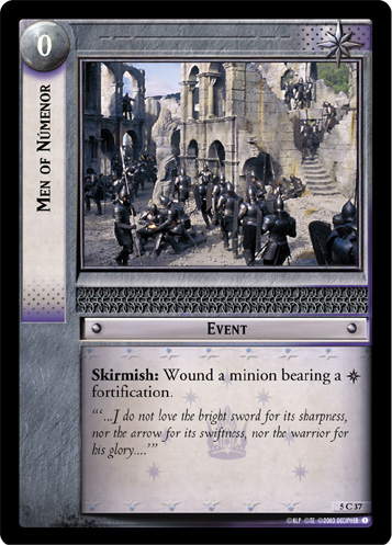 [Poor Condition] FOIL 5C37 - Men of Numenor - Click Image to Close