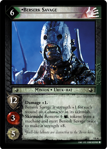 [Poor Condition] 5R46 - Berserk Savage - Click Image to Close