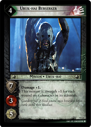 FOIL 5U63 - Uruk-hai Berserker - Click Image to Close