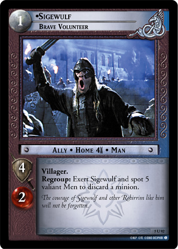 FOIL 5U92 - Sigewulf, Brave Volunteer - Click Image to Close