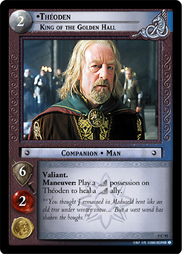 FOIL 5C93 - Theoden, King of the Golden Hall - Click Image to Close