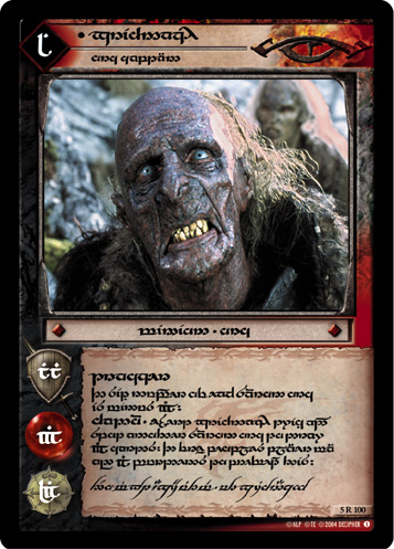 [Poor Condition] 5R100T - Grishnakh, Orc Captain (Tengwar) - Click Image to Close