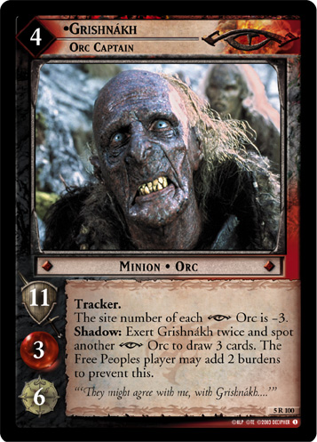 5R100 - Grishnakh, Orc Captain - Click Image to Close