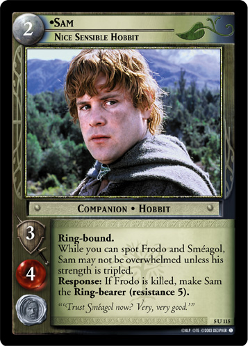 5U115 - Sam, Nice Sensible Hobbit - Click Image to Close