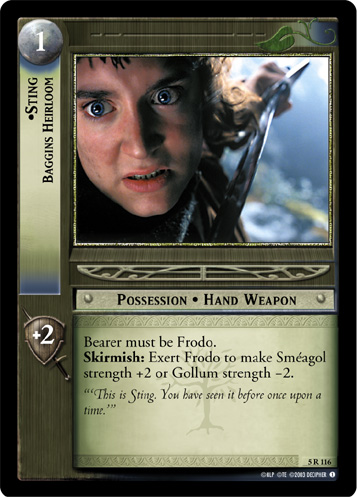 5R116 - Sting, Baggins Heirloom - Click Image to Close