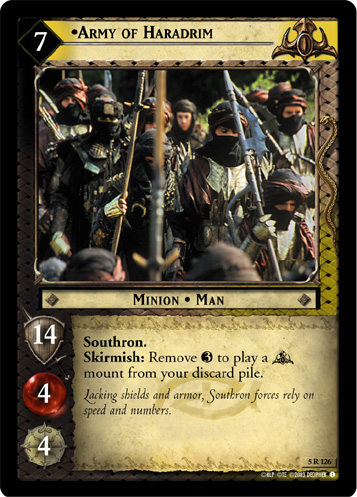 [Poor Condition] 5R126 - Army of Haradrim (AI) - Click Image to Close