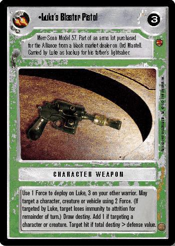 Luke's Blaster Pistol - Click Image to Close