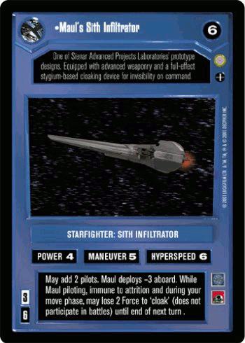 FOIL - Maul's Sith Infiltrator (AI) - Click Image to Close