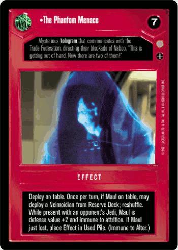 [Poor Condition] The Phantom Menace - Click Image to Close