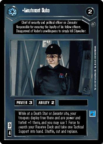 [Poor Condition] Lieutenant Suba - Click Image to Close