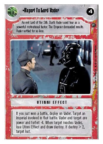 WB - Report To Lord Vader - Click Image to Close