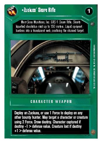 WB - Zuckuss' Snare Rifle - Click Image to Close