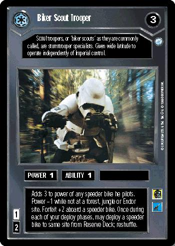 Biker Scout Trooper (FOIL) - Click Image to Close