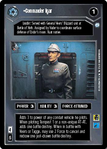 [Poor Condition] Commander Igar - Click Image to Close