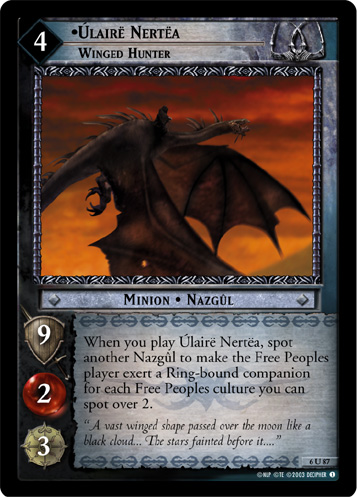 6U87 - Ulaire Nertea, Winged Hunter - Click Image to Close