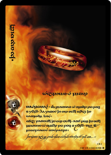 [Poor Condition] 1R1T - The One Ring, Isildur's Bane (Tengwar) - Click Image to Close