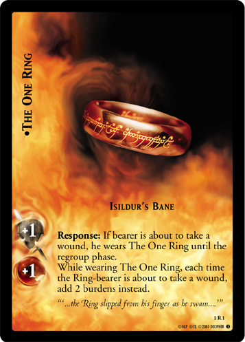 [Poor Condition] 1R1 - The One Ring, Isildur's Bane - Click Image to Close