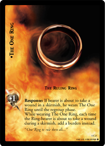 FOIL 1C2 - The One Ring, The Ruling Ring - Click Image to Close