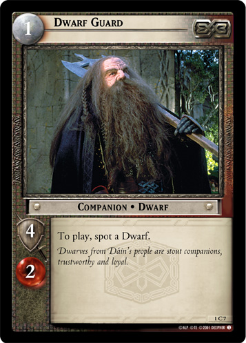 FOIL 1C7 - Dwarf Guard - Click Image to Close