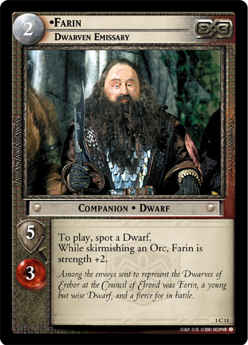 [Poor Condition] FOIL 1C11 - Farin, Dwarven Emissary - Click Image to Close