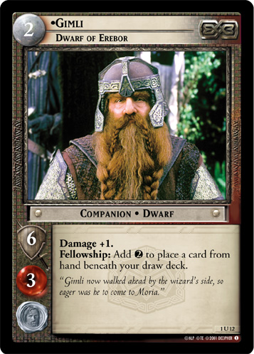 1U12 - Gimli, Dwarf of Erebor - Click Image to Close