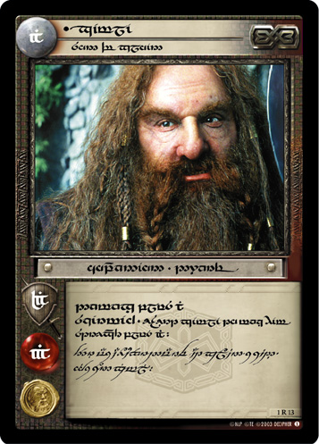 1R13T - Gimli, Son of Gloin (Tengwar) - Click Image to Close