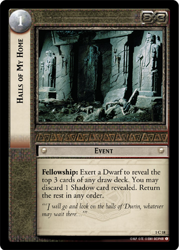 FOIL 1C18 - Halls of My Home - Click Image to Close