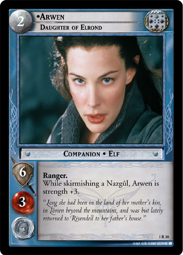 [Poor Condition] 1R30 - Arwen, Daughter of Elrond - Click Image to Close