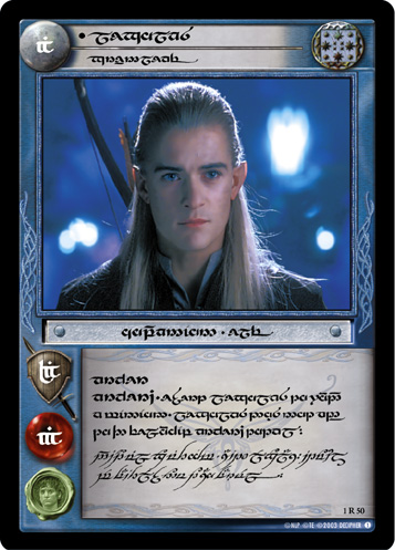 1R50T - Legolas, Greenleaf (Tengwar) - Click Image to Close