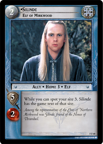 1U60 - Silinde, Elf of Mirkwood - Click Image to Close