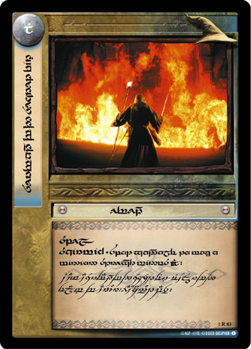 [Poor Condition] 1R83T - Servant of the Secret Fire (Tengwar) - Click Image to Close