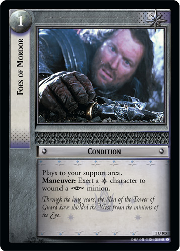 FOIL 1U105 - Foes of Mordor - Click Image to Close