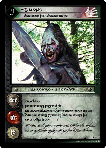 [Poor Condition] 1R127T - Lurtz, Servant of Isengard (T) - Click Image to Close