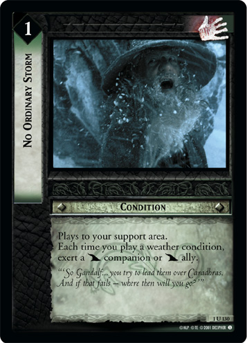 FOIL 1U130 - No Ordinary Storm - Click Image to Close